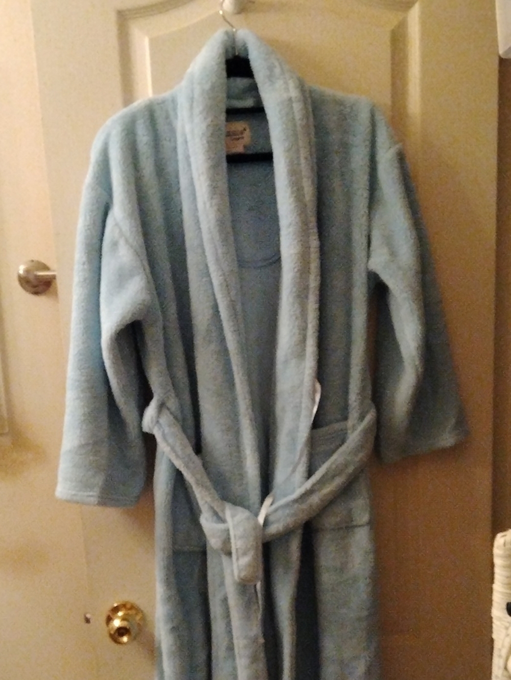 Jessica Light Blue Plush Robe